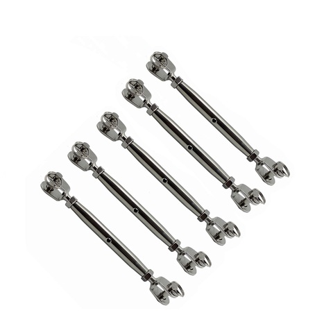 5PCS Stainless Steel 316 Closed Body Swage Turnbuckle Jaw And Jaw M5 M6 M8 Polished Rigging Hardware Heavy Duty For Boat Yacht ► Photo 1/6