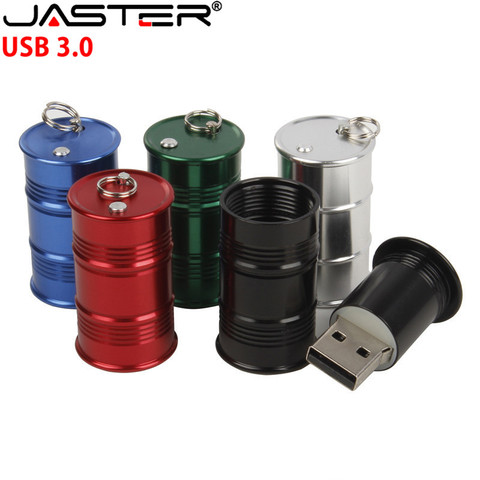 JASTER USB 3.0 New stylish metal mini barrel model USB flash drive 4GB 8GB 16GB 32GB 64GB 128GB Creative metal U disk small gift ► Photo 1/6