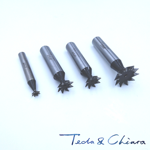 6mm-45mm x 45 60 Degree HSS Straight Shank Dovetail groove slot Cutter End Mill 6 8 10 12 14 16 18 20 25 30 32 35 40 45 mm * ► Photo 1/2