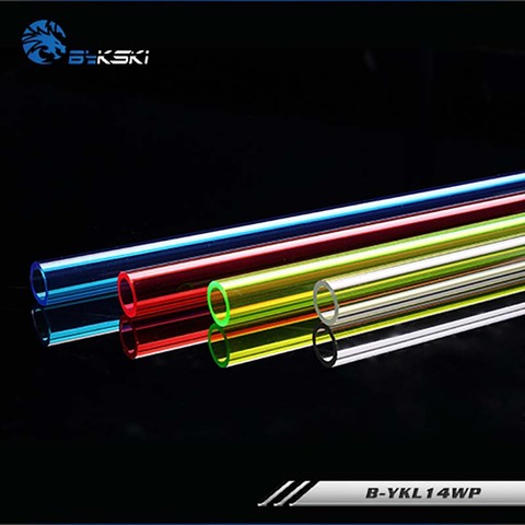 Bykski pc water cooling hard tube Acrylic pipe 50cm,Red Blue Green Transparent for water cooler PMMA B-YKL14WP ► Photo 1/6