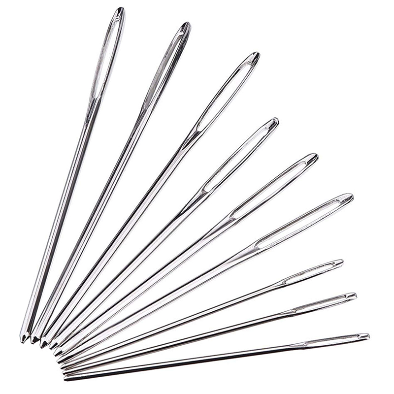 20pcs/Set Eye Needles Leather Sewing Stainless Steel Embroidery Handwork Tools 