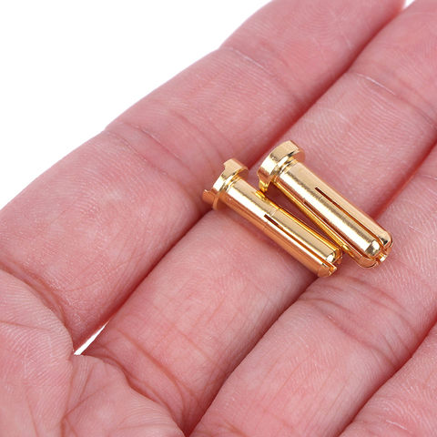 5pcs Amass 4/5mm Bullet Banana Plug Connector Male Female For RC Battery Part Gold Plated ► Photo 1/6
