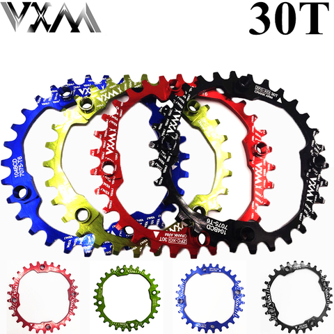 VXM Bicycle Crank 104BCD Cycling Round 30T Chainring Narrow Wide Ultralight 7075-T6 MTB Bike Chainwheel Circle Crankset Plate ► Photo 1/1