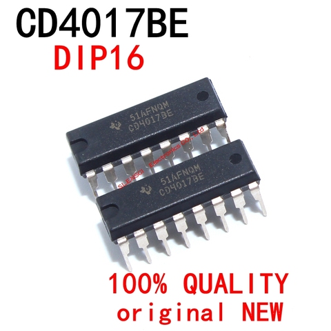 10PCS CD4017BE DIP14 CD4017B CD4017 4011 DIP-14 New and Original IC Chipset ► Photo 1/6