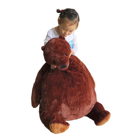 1M Big Simulation Brown Bear Plush Toy Animal Stuffed Giant Mr.Boss Teddy Bear Plush Doll Soft Pillow Cushion Kids Birthday Gift ► Photo 1/6