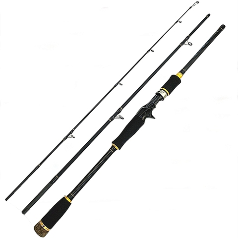 1.8/2.1/2.4m 3 sections M power carbon fishing rod casting rod spinning rods lure 10-25g light carp fish pole portable surf rod ► Photo 1/6