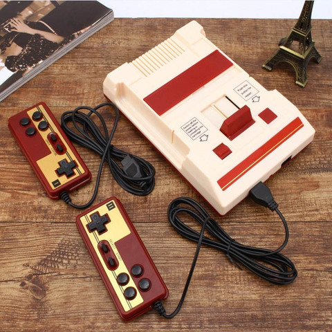 Game Console Classic Nostalgic 8 Bit Video Games Console Player + 2 Joystick + 500 IN 1 Game Card Game Player To TV ► Photo 1/5