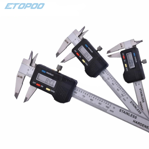 Stainless Steel Digital Caliper mini Pocket 50mm 70mm 100mm Thickness Gauge Electronic Vernier Caliper Slider Caliper Gem Tool ► Photo 1/6