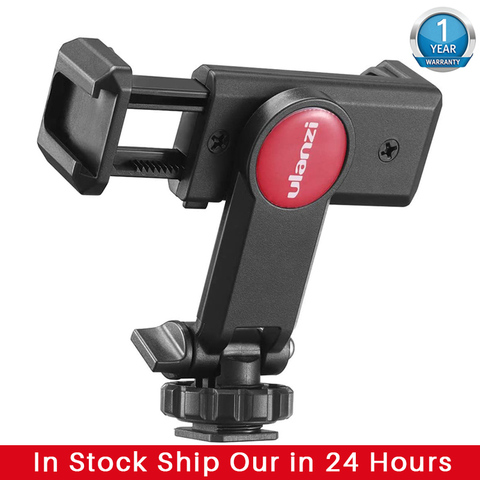 Ulanzi ST-06 Cold Shoe Phone Tripod Mount Holder Vertical Shooting Adjustable Monitor Adapter for  iPhone 11 Pro Max XR Android ► Photo 1/6