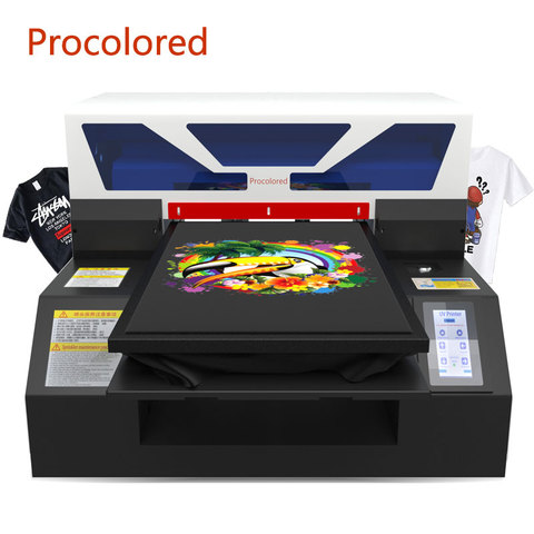 Procolored 2022 DTG Printer for Tshirt A3 Textile Clothes Printing Machine Garment A4 Flatbed Printers for Black T-shirt  Jeans ► Photo 1/6
