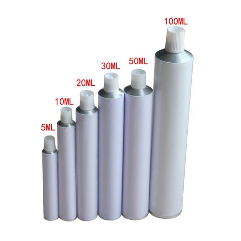 10pcs Aluminum Empty Toothpaste Tubes w/ Needle Cap Unsealed 10ml 20ml 30ml 50ml 100ml ► Photo 1/6