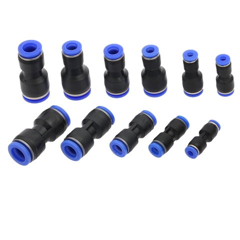 1pcs Pneumatic Fittings Push In Straight Reducer Connectors For Air Vacuum Water Pipe Plastic Pneumatic Parts 4mm-16mm OD Hose ► Photo 1/6