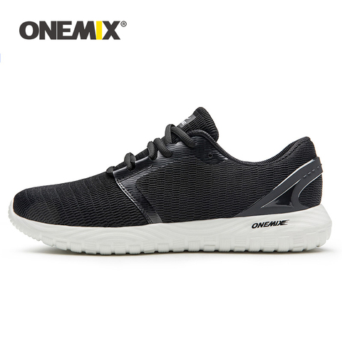 ONEMIX Sports Shoes For Men Lightweight Comfortable Lace-up Walking Sneakers Outdoor Fitness Trainers Men Running Tennis Shoes ► Photo 1/6