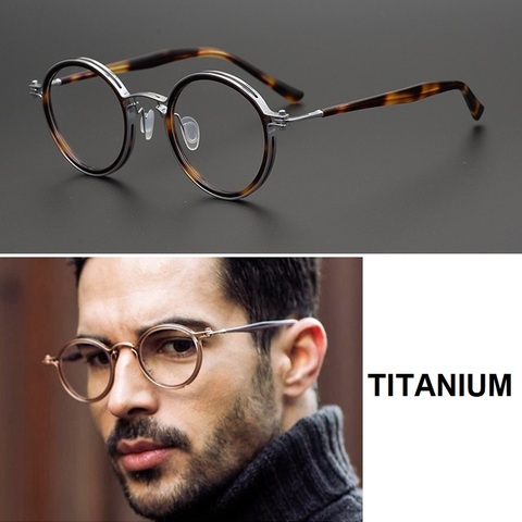 ELECCION Vintage Titanium Optical Prescription Glasses Frame Men NEW Japanese Small Round Rim Myopia Eyeglasses Spectacles ► Photo 1/3