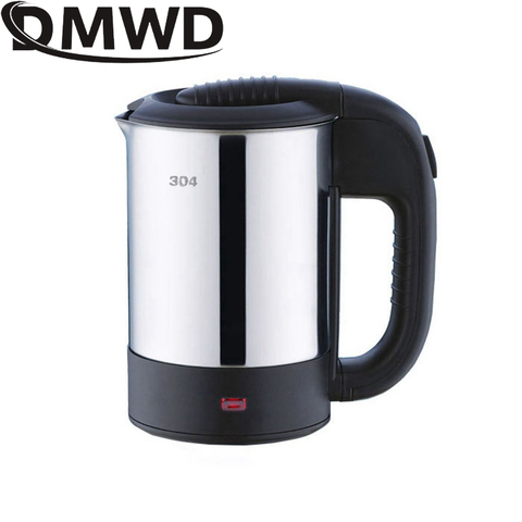 DMWD Dual Voltage Travel electric Heating Kettle MINI teapot cup water heater Portable stainless steel tea pot boiler 110V-230V ► Photo 1/3