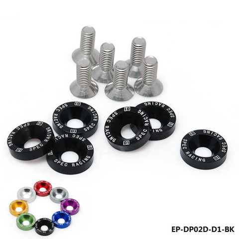 D1 Spec 6PCS/SET M8 Hex Fasteners Fender Washer Bumper Engine Concave Screws Jdm EP-DP02D-D1 ► Photo 1/6