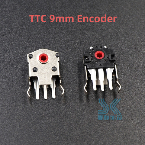 2pcs Original TTC Mouse Encoder Highly Accurate 9mm Red Core Solve sensei RAW RIVAL 100 310 g403 G603 G703  roller wheel problem ► Photo 1/6
