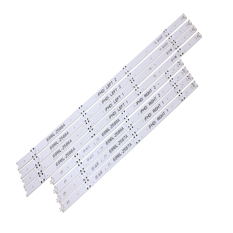 100%NEW original 8 PCS/set LED backlight strip bar for 6916L-2586A 6916L-2587A 6916L-2588A 6916L-2589A LC490DUE FJ M1 49LH604V ► Photo 1/5