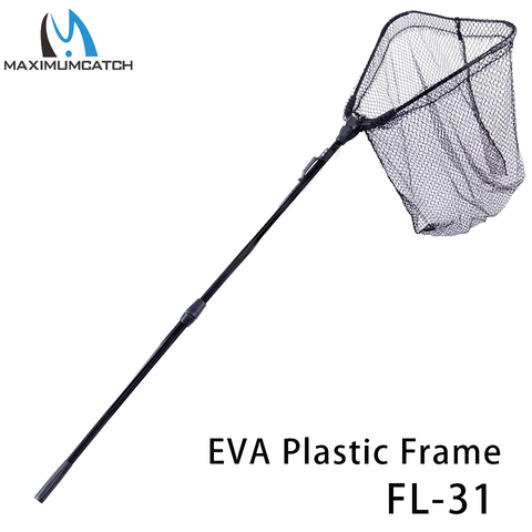 Maximumcatch LCN07 Aluminum Frame Fly Fishing Trout Net Flat Bottom Nylon Handle Mesh Landing Net with Lanyard ► Photo 1/6
