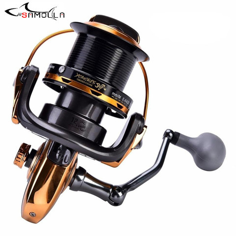 New Fishing Reel Full Metal Spinning Reel Spool 12+1BB For Carp Saltwater Surf Long Casting Ocean Sea Reels Carretes De Pesca ► Photo 1/6