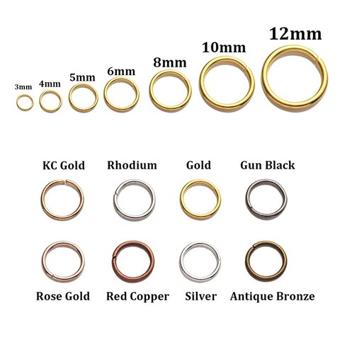 200pcs/lot 4 5 6 8 10 12mm  Jump Rings DIY Jewelry Making Connector Split Rings Jewelry Accessories Findings Supplies ► Photo 1/6