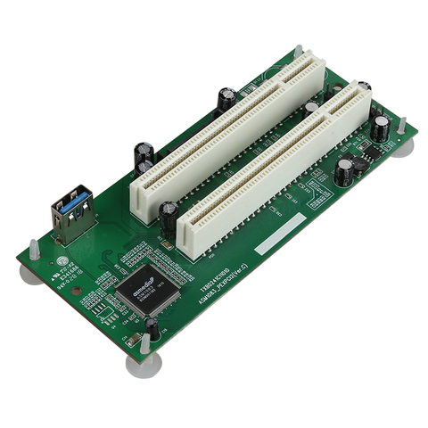 PCI-Express to PCI Adapter Card PCIe to Dual Pci Slot Expansion Card USB 3.0  Add on Cards Converter TXB024 ► Photo 1/4