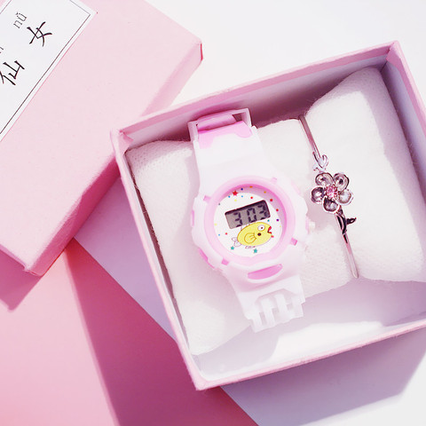 2022 Kids Girl Digital Watch Children Cartoon Analog Digital Sport LED Electronic Waterproof Wrist Watch New Relogios Digitais ► Photo 1/6