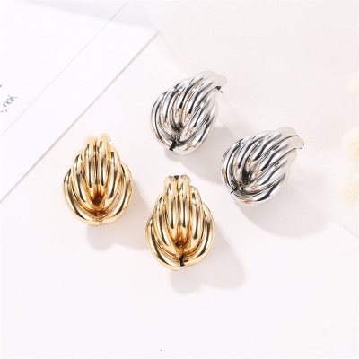 New fashion Knotted geometric twist women's earrings For Women girl Accessories jewelry ► Photo 1/6