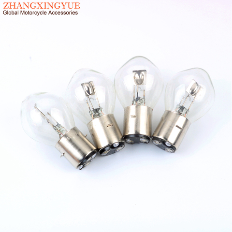 5PCS Chinese Scooter BA20D 6V 25W/25W Headlamp Scooter Headlight Bulb ► Photo 1/6