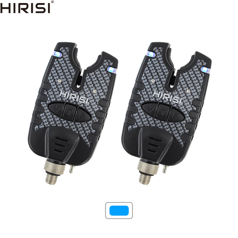 2 x Carp fishing bite alarms with Blue LED Sound Tone Adjustable fishing bite indicators ► Photo 1/6