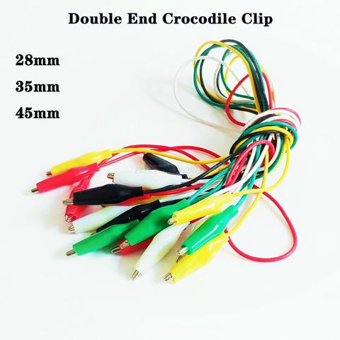 Alligator Clips Electrical Test Leads Clip Roach Clip Test Jumper Wire Connector Cable Connectors Double-ended Crocodile Clips ► Photo 1/5