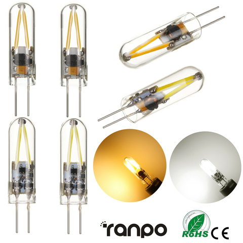 Mini 3W G4 COB LED Filament Light Bulb AC/DC 12V Replace 15W Halogen Lamps Clear Glass Chandelier Spotlight Bombillas Lamparas ► Photo 1/6