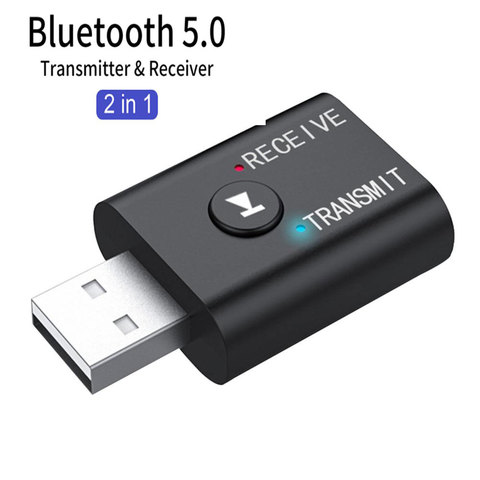 Mini Bluetooth 5.0 Audio Adapter Bluetooth Stereo dongle 3.5mm AUX USB Music Wireless Receiver Transmitter For TV PC Car Kit ► Photo 1/6