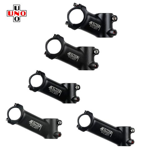 NEW UNO MTB Mountain Bicycle Road Bike Stem 25 Degrees for 28.6mm Fork 31.8mm Handlebar Stem 60/70/80/90/100mm ► Photo 1/6