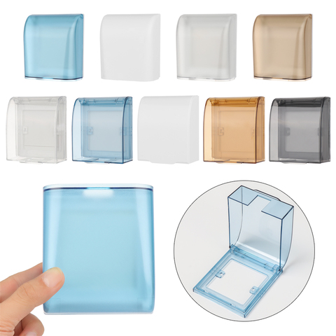 86 Type Splash-Proof Box Transparent Socket Protective Electric Plug Cover Switch Waterproof Box Power Outlet Bathroom Supplies ► Photo 1/6