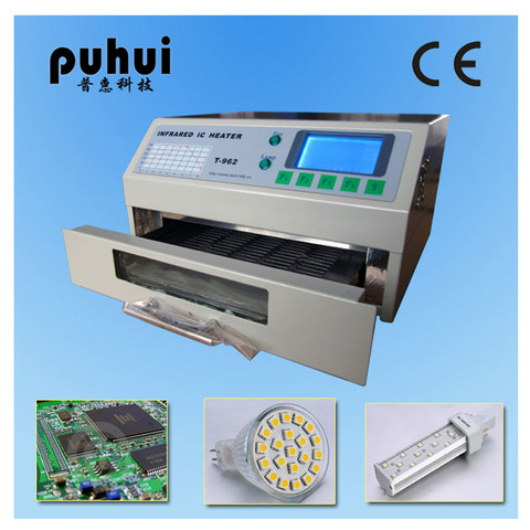 Puhui T962 110V / 220V Reflow Equipment T-962 Infrared Reflow Oven Furnace IC Heater BGA Rework Station HDCSUN Piece ► Photo 1/6