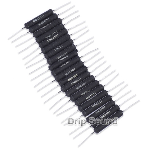 2pcs 0.33-3.3 Ohm 10W Enthusiast Speaker Divider Crossover Non Inductive Wire Winding Resistor Wire Wound Wirewound Resistance ► Photo 1/6