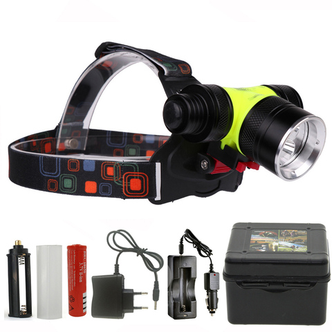 Litwod Z40D802 Diving LED headlamp CREE XM-L T6 18650 battery head lamp underwater headlight white & Warm color Light ► Photo 1/1