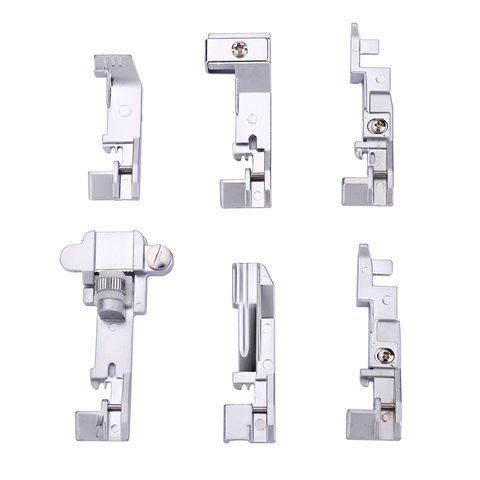 INNE 6Pcs Overlock Sewing Machine Presser Foot Set Household Tool Multifunction Overlocking Suitable For Heavy Machinery 644D ► Photo 1/6