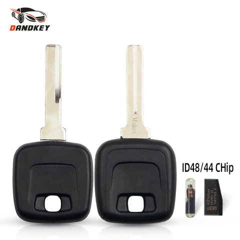 Dandkey ID48/ID44 Chip Cover Uncut HU56R Blade For VOLVO S40 V40 S60 S80 XC70 Transponder Chip Auto Car Key Case Shell ► Photo 1/6