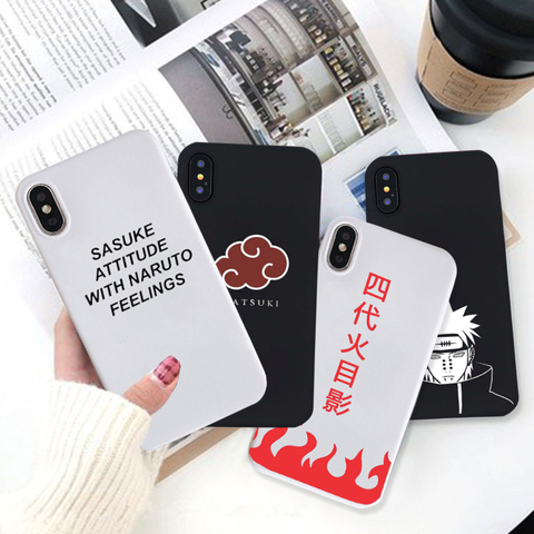 GYKZ Sasuke Naruto Soft Silicone Fitted Case For iPhone 7 11 12 Pro XS MAX  XR X 8Plus Cartoon Anime Soft Matte Phone Cover Coque - Price history &  Review | AliExpress