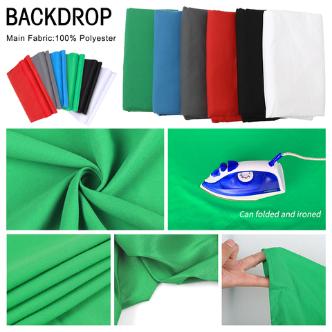 Photo Photography Backdrop Collapsible Polyester Cotton Green Screen Chromakey Background Cloth For Photo Studio Video ► Photo 1/5