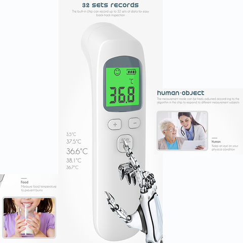 Medical Infrared Thermomete Body Temperature Fever Measure Tool for Baby Adults Laser Temperature Tool Free Ship Ear Thermometer ► Photo 1/6