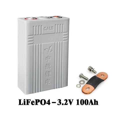 4PCS High discharge Rate Rechargeable 3.2V 100AH lithium  LiFePO4 CA100 CALB Battery ► Photo 1/6