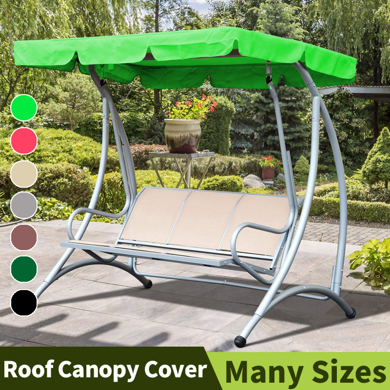 Garden Swing Canopy Outdoor Canopies Seat Cushion Waterproof Roof Gazebos Chair Hammock Covers Replacement Alitools - Patio Swing Seat Fabric Replacement