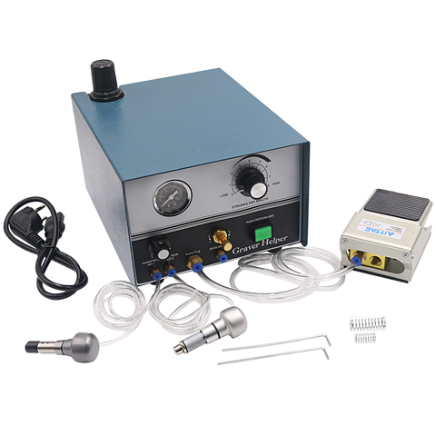High Quality Graver Helper Pneumatic engraving machine with Two Handpieces Jewelry Tools & Equipment 110V/220V ► Photo 1/4
