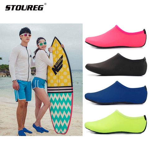 Men Women Water Shoes,Swimming Shoes Solid Color Summer Aqua Beach Shoes, Socks Seaside Sneaker slippers For Men, zapatos hombre ► Photo 1/6