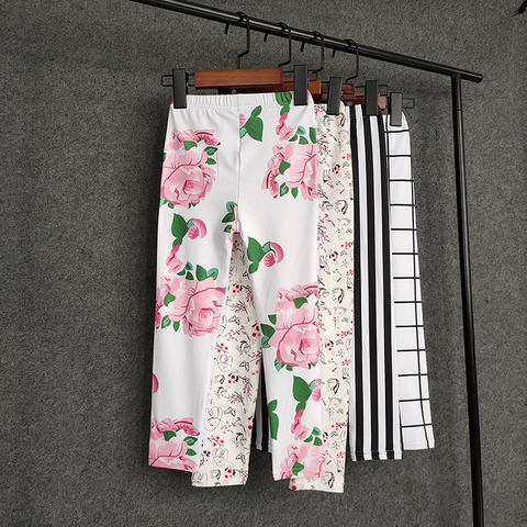 Summer Sweet Girl Print Leggings 2022 Kids Girls Slim Long Pants Fashion Children Girl Skinny Pencil Pants Kids Clothing ► Photo 1/6