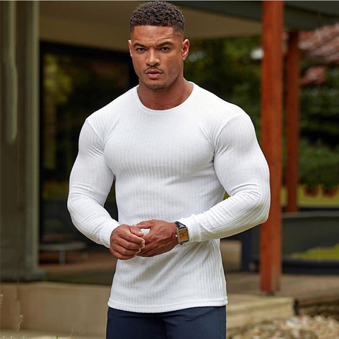 New Spring Autumn Fashion Thin Sweaters Men Long Sleeve Pullovers Man O-Neck Casual Slim Fit Sweaters Knitting Tops pull homme ► Photo 1/6