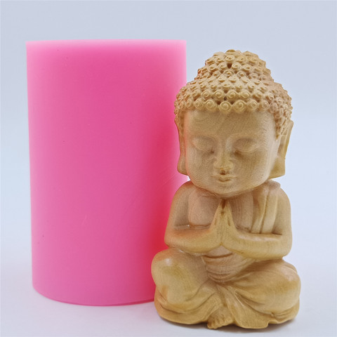 Bronze 3DBuddha Design Candle Mold for Candle Making Soap Mold Resin Mold Wax Mould  Art Craft Mould Art Decor Handmade DIY Tool ► Photo 1/6